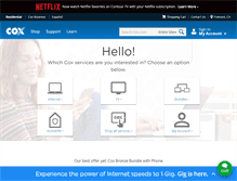 Tablet Screenshot of cox.com